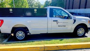 Photo of JHU Facilities truck